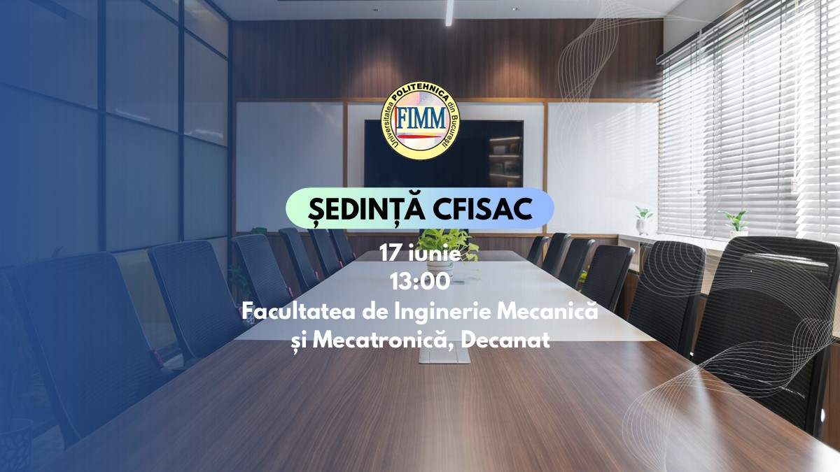 Facultatea de Inginerie Mecanică și Mecatronică